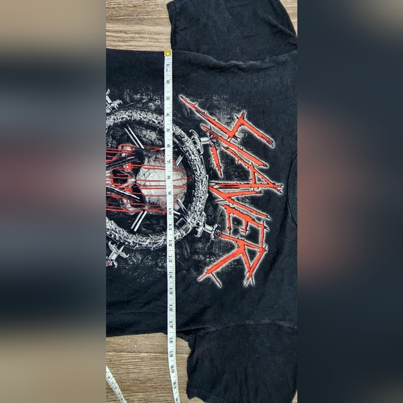 💀 Slayer Band Concert Rock Metal T-Shirt Ladies Size Large 💀 - Picture 3 of 6
